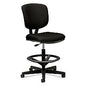 HON Volt Series Adjustable Task Stool, Supports Up to 275 lb, 22.88" to 32.38" Seat Height, Black (5705GA10T)