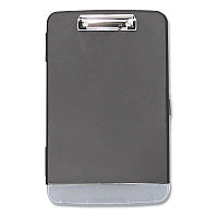 Universal Storage Clipboard with Pen Compartment, 0.5" Clip Capacity, Holds 8.5 x 11 Sheets, Black (UNV40319)
