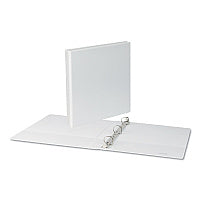 Universal Slant D-Ring View Binder, 3 Rings, 1" Capacity, 11 x 8.5, White (UNV20742)