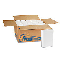 Pacific Blue(R) Z-Fold Paper Towels, White, 2-Ply, 2200 Towels (20887)