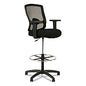 Alera Etros Series Mesh Stool, Supports Up to 275 lb, 25.19" to 35.23" Seat Height, Black (ALEET4614)