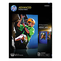 HP Advanced Photo Paper, 10.5 mil, 8.5 x 11, Glossy White, 50/Pack (Q7853A)