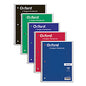 Oxford Coil-Lock Wirebound Notebooks, 3-Hole Punched, 1-Subject, Wide/Legal Rule, Randomly Assorted Covers, (70) 10.5 x 8 Sheets (65000)