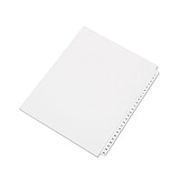 AbilityOne 7530014072250, SKILCRAFT Table of Contents Index, Allstate Style, 25-Tab, 1 to 25, 11 x 8.5, White, 1 Set
