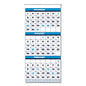 House of Doolittle Recycled Three-Month Format Wall Calendar, Vertical Orientation, 12.25 x 26, White Sheets, 14-Month: Dec 2025 to Jan 2027 (3640)