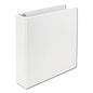Samsill Earth's Choice Plant-Based D-Ring View Binder, 3 Rings, 2" Capacity, 11 x 8.5, White (16967)