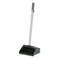 AbilityOne 7290014606663, SKILCRAFT Lobby Dustpan, 12 x 11 Hopper, 32" Aluminum Handle, Black/Silver