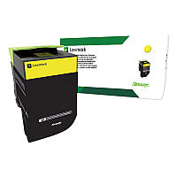 Lexmark 80C0XYG Return Program Extra High-Yield Toner, 4,000 Page-Yield, Yellow, TAA Compliant