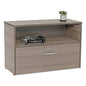 Linea Italia Urban 36" Credenza, Bottom Pedestal, 35.25w x 15.25d x 23.75h, Natural Walnut (UR604NW)