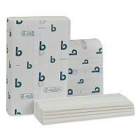 Boardwalk(R) Structured Multifold Paper Towels, 1-Ply, White, 4000 Towels (BWK6204)