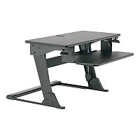AbilityOne 7110016810786, SKILCRAFT Desktop Sit-Stand Workstation, 35.4" x 23.2" x 6.2" to 20", Black