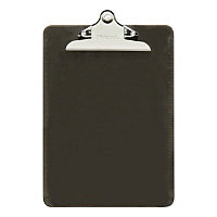 Universal Plastic Clipboard with High Capacity Clip, 1.25" Clip Capacity, Holds 8.5 x 11 Sheets, Translucent Black (UNV40306)