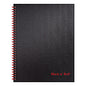 Black n' Red Hardcover Twinwire Notebooks, SCRIBZEE Compatible, 1-Subject, Wide/Legal Rule, Black Cover, (70) 11 x 8.5 Sheets (K67030)