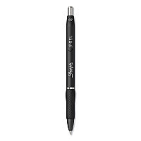 Sharpie S-Gel High-Performance Gel Pen, Retractable, Medium 0.7 mm, Black Ink, Black Barrel, Dozen (2096159)