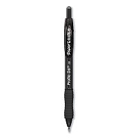 Paper Mate Profile Gel Pen, Retractable, Bold 1 mm, Black Ink, Translucent Black Barrel, Dozen (2095465)