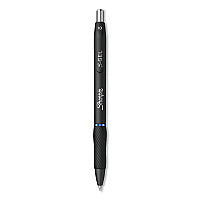 Sharpie S-Gel High-Performance Gel Pen, Retractable, Bold 1 mm, Blue Ink, Black Barrel, Dozen (2096187)