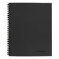 Cambridge Wirebound Guided Meeting Notes Notebook, 1-Subject, Meeting-Minutes/Notes Format, Dark Gray Cover, (80) 11 x 8.25 Sheets (06132)
