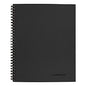 Cambridge Wirebound Business Notebook, 1-Subject, Wide/Legal Rule, Black Linen Cover, (80) 11 x 8.5 Sheets (06062)