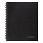 Cambridge Limited Hardbound Notebook with Pocket, 1-Subject, Wide/Legal Rule, Black Cover, (96) 11 x 8.5 Sheets (06100)