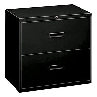 HON 400 Series Lateral File, 2 Legal/Letter-Size File Drawers, Black, 30" x 18" x 28" (432LP)