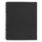 Cambridge Wirebound Business Notebook, 1-Subject, Wide/Legal Rule, Black Linen Cover, (80) 9.5 x 6.63 Sheets (06672)
