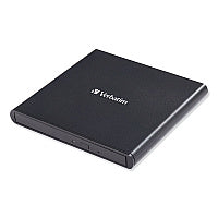 Verbatim External Slimline CD/DVD Writer, 8X DVD Write Speed/24X CD Write Speed (98938)