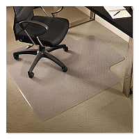 ES Robbins EverLife Chair Mats for Medium Pile Carpet with Lip, 45 x 53, Clear (122173)