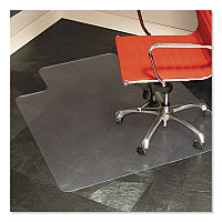 ES Robbins EverLife Chair Mat for Hard Floors, Heavy Use, Rectangular with Lip, 45 x 53, Clear (132123)