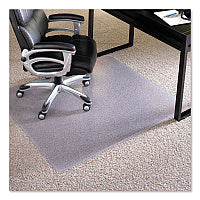 ES Robbins EverLife Intensive Use Chair Mat for High Pile Carpet, Rectangular, 46 x 60, Clear (124377)