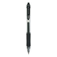 Zebra Sarasa Dry Gel X20 Gel Pen, Retractable, Medium 0.7 mm, Black Ink, Clear/Black Barrel, 12/Pack (46810)