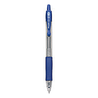 Pilot G2 Premium Gel Pen Convenience Pack, Retractable, Extra-Fine 0.38 mm, Blue Ink, Smoke/Blue Barrel, Dozen (31278)