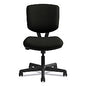 HON Volt Series Leather Task Chair with Synchro-Tilt, Supports Up to 250 lb, 18" to 22.25" Seat Height, Black (5703SB11T)
