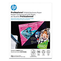 HP Professional Trifold Business Paper, 48 lb Bond Weight, 8.5 x 11, Glossy White, 150/Pack (4WN12A)