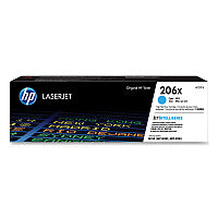 HP 206X, (W2111X) High-Yield Cyan Original LaserJet Toner Cartridge