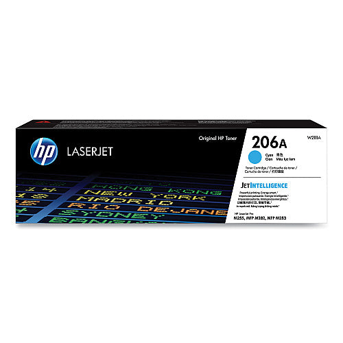 HP 206A W2111A Cyan Original LaserJet Toner Cartridge