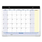 AT-A-GLANCE QuickNotes Desk Pad, 22 x 17, White/Blue/Yellow Sheets, Black Binding, Clear Corners, 13-Month: Jan 2026 to Jan 2027 (SK70000)