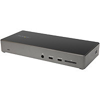StarTech USB C Laptop Docking Station - Triple 4K Monitor Dock - 2xDP/HDMI,