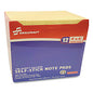 AbilityOne 7530012858355, SKILCRAFT Self-Stick Note Pad, 4" x 6", Yellow, 100 Sheets/Pad, 12 Pads/Pack