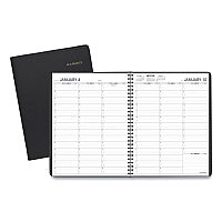 AT-A-GLANCE Weekly Appointment Book, 11 x 8.25, Black Cover, 13-Month: Jan 2026 to Jan 2027 (7095005)