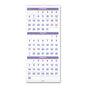 AT-A-GLANCE Deluxe Three-Month Reference Wall Calendar, Vertical Orientation, 12 x 27, White Sheets, 14-Month: Dec 2025 to Jan 2027 (PM1128)