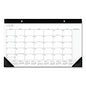 AT-A-GLANCE Contemporary Monthly Desk Pad, 18 x 11, White Sheets, Black Binding/Corners,12-Month (Jan to Dec): 2026 (SK14X00)