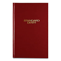 AT-A-GLANCE Standard Diary Daily Diary, 2026 Edition, Wide/Legal Rule, Red Cover, (200) 12 x 7.75 Sheets (SD37613)