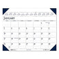 House of Doolittle Executive Monthly Desk Pad Calendar, 24 x 19, White/Blue Sheets, Blue Corners, 12-Month (Jan to Dec): 2026 (180HD)