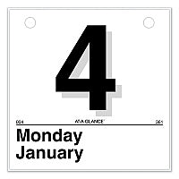 AT-A-GLANCE Today Is Daily Wall Calendar Refill, 6 x 6, White Sheets, 12-Month (Jan to Dec): 2026 (K150)