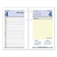 AT-A-GLANCE QuickNotes Desk Calendar Refill, 3.5 x 6, White/Yellow/Blue Sheets, 12-Month (Jan to Dec): 2026 (E51750)