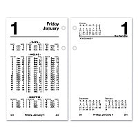 AT-A-GLANCE Financial Desk Calendar Refill, 3.5 x 6, White Sheets, 12-Month (Jan to Dec): 2026 (S17050)