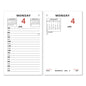 AT-A-GLANCE Two-Color Desk Calendar Refill, 3.5 x 6, White Sheets, 12-Month (Jan to Dec): 2026 (E01750)