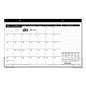 AT-A-GLANCE Compact Desk Pad, 18 x 11, White Sheets, Black Binding, Clear Corners, 12-Month (Jan to Dec): 2026 (SK1400)
