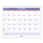 AT-A-GLANCE Monthly Wall Calendar, 15 x 12, White/Red/Blue Sheets, 12-Month (Jan to Dec): 2026 (PM828)