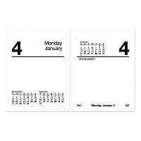 AT-A-GLANCE Compact Desk Calendar Refill, 3 x 3.75, White Sheets, 12-Month (Jan to Dec): 2026 (E91950)